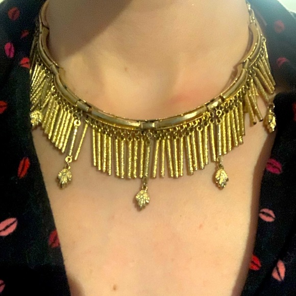Anthropologie Jewelry - Anthropologie gold choker necklace.